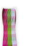 Spring Wired Plaid Ribbon with Pink Green White Gingham, 1 1/2 Inch X 10 Meters...