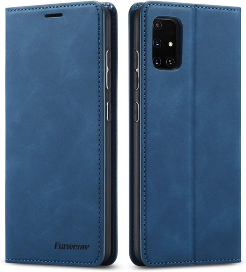 EYZUTAK Premium PU Leather Flip Folio Case for Samsung Galaxy A51 (4G), Protective Case with Kickstand Card Slot Magnetic Closure Shockproof Walle...