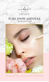 Pure Snow Ampoule - Real 24 Karat Gold Ampoule Korean Skin Care - Gold Skincare Anti-Aging Serum with Peptides, and Vitamin C - Brightens, Moistur...