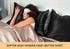 100% Mulberry Silk Pillowcase for Hair and Skin, 22 Momme Pure Natural Silk Pillow Case Both Sided with Zipper, Pillow Cover for Women Mom Men (Bl...