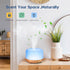 Essential Oil Diffuser, YIKUBEE Oil Diffuser, 500ml Humidifier, Diffusers for Home, Aromatherapy Diffuser with Remote Control, Diffusers for Essen...