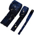 BENECREAT 6.6 Yards 3 Sizes Velvet Ribbons with Star Pattern Drak Blue Double Faced Velvet Ribbon for Sewing Craft, Mother's Day Festival Gift Pac...