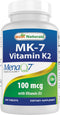 Best Naturals Vitamin K2 (MK7) with D3 Supplement Bone and Heart Health (5000 IU Vitamin D3 & 100 mcg Vitamin K2 MK7), 180 Tablets...