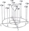 Goldlion Skewer Stand Compatible with Instant Pot 6 Quart Accessories for Air Fryer Crisp Lid...