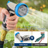 Garden Hose Nozzle - Heavy Duty Metal Water Hose Nozzle, High Pressure Water Nozzle with 8 Adjustable Spray Patterns for Watering Plants, Lawn, Wa...
