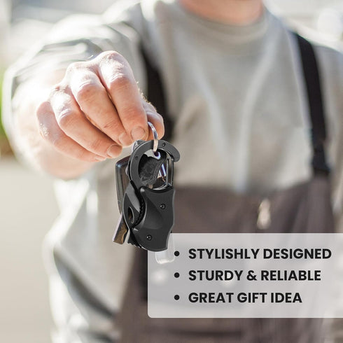 Cool Pocket Knife for Men, EDC Carabiner Knife Box Cutter with 1.34 inch Sharp Blade and Liner Lock, Small Knives Tool Gadgets for Everyday Carry,...