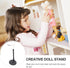 jojofuny Doll Stands for 12- inch Dolls, 2pcs Black Action Figure Stand Portable Fashion Dolls Organizer Display Bracket Doll Holder for Home Deco...