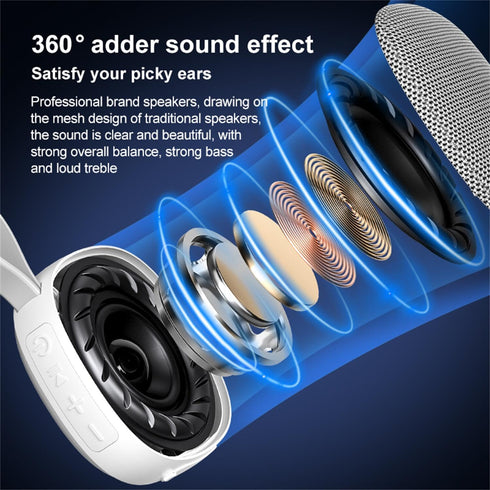 Portable Magnetic Bluetooth Speaker IPX6 Waterproof, Bluetooth 5.3 with Built-in Mic Floatable Wireless Waterproof Speaker for Golf Cart, Pool, Sh...