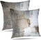 Brown Throw Pillow Covers 22x22, 2 Pack Square Decorative Pillow Cases Cushion for Farmhouse Home Decor...