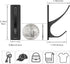 Self Adhesive Coat Hooks for Hanging, Heavy Duty Stainless Double Wall Hook for Towel, Backpack, Hat, Sturdy Metal Hanger for Bathroom, Bedroom, D...