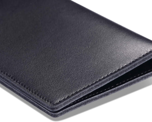 HISCOW Minimalist Thin Bifold Card Holder - Italian Calfskin...