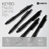 Kaco KEYBO Gel Ink Pens Black 5 Pieces 0.5mm Fine Point Aesthetic Pens School Office Supplies Stationery...