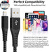 MFi Certified iPhone Charger Lightning Cable 3 Pack 6ft Nylon Braided Cable iPhone Charger Fast Charging Cord Compatible with iPhone 14 13 12 11 P...