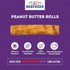 USA Beefhide Chip Rolls 5-6" Dog Chew Treats - Peanut Butter Flavor, 20 Count/1 Pack...
