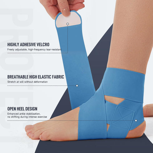 Ultra Thin Ankle Wraps Ankle Brace for Men ? Women, Adjustable Ankle Straps for Arch, Sprained Foot, Tendinitis, Football, Basketball, Running?Roy...