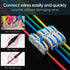 GKEEMARS 50 Pcs Wire Connector, 1 Conductor Compact Wire Connectors Splicing Connectors for Circuit Inline 24-12 AWG (Blue)...