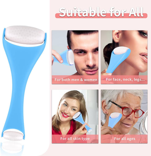 ZanLLW® Ice Roller for Face & Eye Puffiness Relief, Ice Face Roller Skin Care, Face Ice Roller for Reducing Pain Migraine and Wrinkles, Facial Ice...