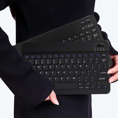 Computer Keyboard and Mouse Combo, Ultra Thin Wireless Keyboard with 3 Adjustable DPI Mouse, Bluetooth Keyboard and Mouse Compatible with PC Lapto...