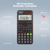 OSALO Scientific Calculator 401 Function 10+2 Digits Display Solar Battery Calculators Fraction Statistics Integral for Middle and High School Col...