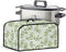 Crock Pot Cover Dust Protection Slow Cooker Cover for Kitchen Countertop, Green Leaf Appliance Cover with Top Handle and Accessories Pocket...