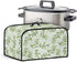 Crock Pot Cover Dust Protection Slow Cooker Cover for Kitchen Countertop, Green Leaf Appliance Cover with Top Handle and Accessories Pocket...