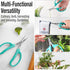 Beaditive Culinary Herb Scissors - Compact 6.5-Inch Stainless Steel Kitchen Scissors - Dishwasher Safe - Sharp Tip for Snipping Fresh Herbs...