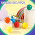 Bucherry 12 Pcs Montessori Wooden Balls 1.8 Inch Wooden Ball Toys Replacement Ball Educational Counting Toy Preschool Learning Material for Montes...