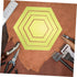 4pcs Tool Hexagon Shaped Quilting Template Sewing Templates Shaped Templates Quilting Handwork Sewing Crafts Template Clothing Template Rulers Acr...