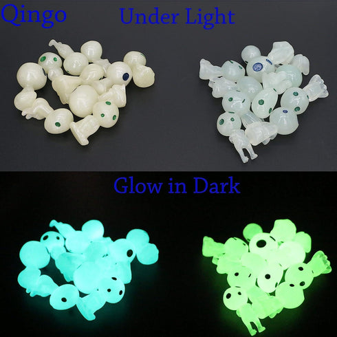 Fairy Garden Accessories Tree Elves Easter Egg Fillers Glow in Dark Basket Stuffers Garden Alien Decor Miniature for Micro Landscape Outdoor Statu...