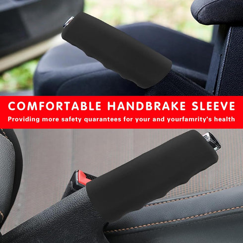 1 PC Car Anti-skid Handbrake Protector, 4.8" Long Comfortable Breathable Silicone Decoration, Wavy Ergonomic Design Emergency Brake Parking Cover,...