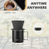 Portable Pour Over Coffee Maker Set, Silicone Collapsible Coffee Dripper Set, Reusable Single Cup Maker Set with 10 Filter Paper (1-2 Cup) (Gray)...