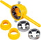 6PCS Pvc Thread Maker Tool, Reusable Pipe Threader Kit, Pipe Threader Plumbing Tool Kit Pipe Round Die Set Pipe Thread Die Kit with 1/2 Inch 3/4 I...