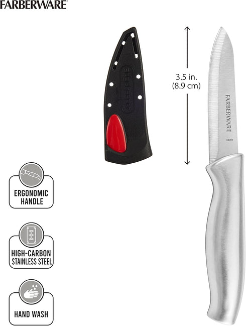 Farberware Edgekeeper Self-Sharpening Paring Knife, 3.5-Inch, Stainless...