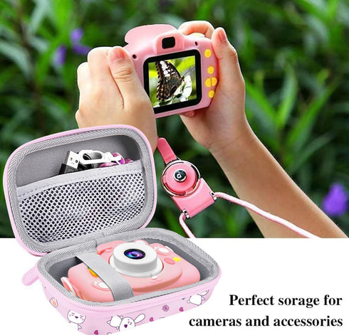 Leayjeen Kids Camera Case Compatible with Goopow/Mgaolo/CIMELR/Seckton/OZMI/Dylanto Kids Camera Toys, Easter Bunny Gifts for Toddlers Teens Girls ...