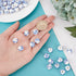 CHGCRAFT 200pcs 12mm Round Porcelain Beads Ceramic Loose Beads Handmade Porcelain Beads Printed Round Spacer Beads for DIY Jewelry Making Supplies...