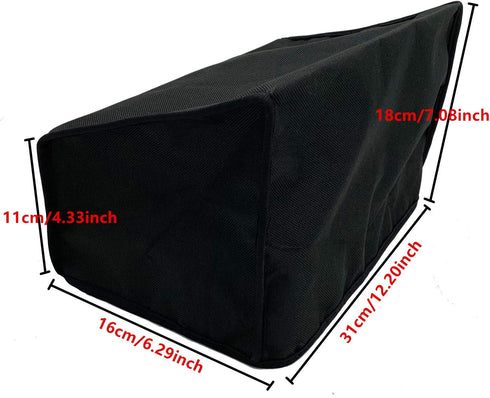 Wanty Black Antistatic Water-Proof Dust-Proof Nylon Fabric Printer Cover Case Protector for Fujitsu ScanSnap iX500 / iX1400 / iX1600 Document Scan...