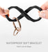 Mymazn Silicone Bangle Key Ring Bracelet Keychain holder for Women Girls Gift Wristlet Round Keyring...