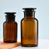 2 Packs 250ml Glass Reagent Bottle,Lab Wide Mouth Reagent Bottle, Glass Bottle With Glass Ground Stopper (Amber)…...