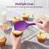 U-Taste Silicone Spoon Spatula Set, 600ºF High Heat Resistant Food Grade Flexible Rubber Scraper, Integrated Cooking Mixing Baking Kitchen Utensil...