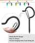 PlusRoc 20 Pack Large 3 Inch Q-Hanger Hooks for Hanging Outdoor String Lights Plants, Black Cup Hooks Screw in Eye Hooks wood Fence Wall Mount Cei...