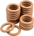 BronaGrand 20 Pieces Wooden Rings Solid Wood Circle Rings Smooth Wooden Round Connectors for DIY Crafts Jewelry Making Handmade Decor(55mm/2.1inch...