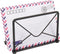Modern Mail Holder for Home Office, Metal Letter Organizer Sorter for Desk, Cutout Mail Envelope Design, Bill Filling Paper Document Rack, Envelop...