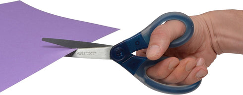 Westcott 8" Gel-Grip Multipurpose Scissors for Office and Home, Blue...
