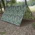 Camping Tent Tarp Waterproof, Multi-Function Tent Tarp Shelter 100 x 145 cm Hammock Rain Fly Shade Tarp 210T Printed Clot Protection Heavy Duty Sh...