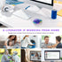 Wireless Mouse Jiggler - LED Wireless Mice with Build-in Mouse Jiggler Mover, Rechargeable Moving Mouse for Computer with Undetectable Random Move...