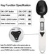 JOYIT Digital Spoon Scale 500g/0.1g - Stainless Steel Food Measuring Scale, Small Baking Scale with LCD Display...