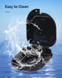 JMU Retainer Case with Vent Holes, Mouth Guard Case Dental Storage Container, Black...