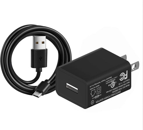 TPLTECH Wall Fast Charger with 5Ft Micro USB Cable Compatible with Kyocera E6560,DuraForce Pro, DuraXE E4710,E4255 PTT, DuraXV LTE, DuraXTP, DuraX...