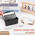 3"x5" Index Card Holder Set, Index Card Box Organizer Storage with 100 Ruled Notecards, 30 Plastic Black Dividers, 25 Kraft Dividers, 240 Designed...