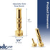 Brass Garden Water Hose Nozzle High Pressure Watering 3/4" NH With 3 Rubber Washers (Pack of 1)...